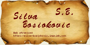 Silva Bosioković vizit kartica